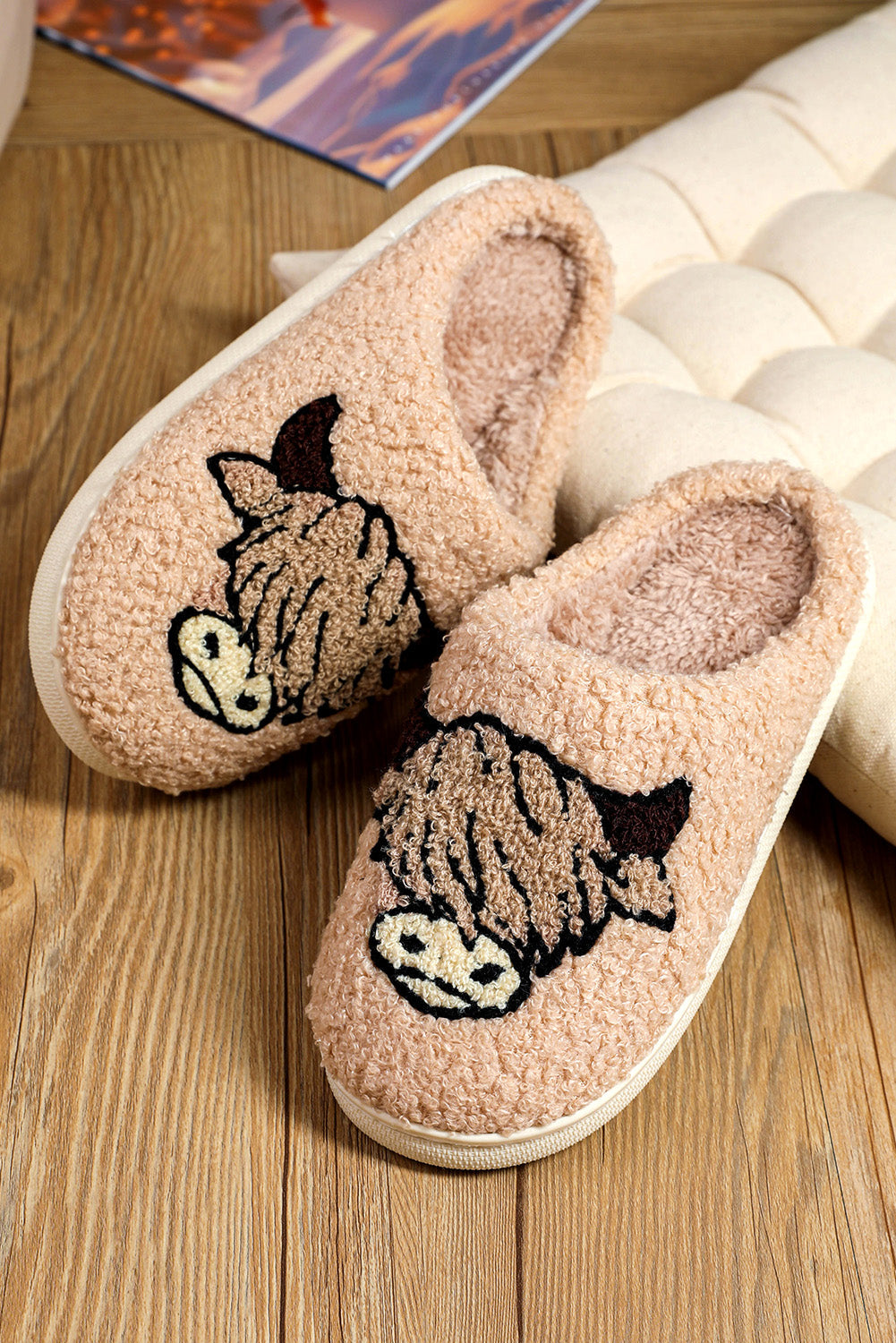 Cow Plush Slippers - authentic country fashion from Working Bull