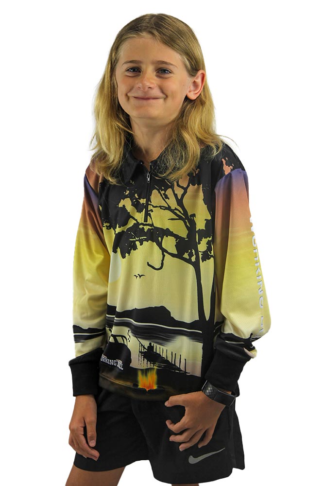 Camper Fishing Tee - Kids