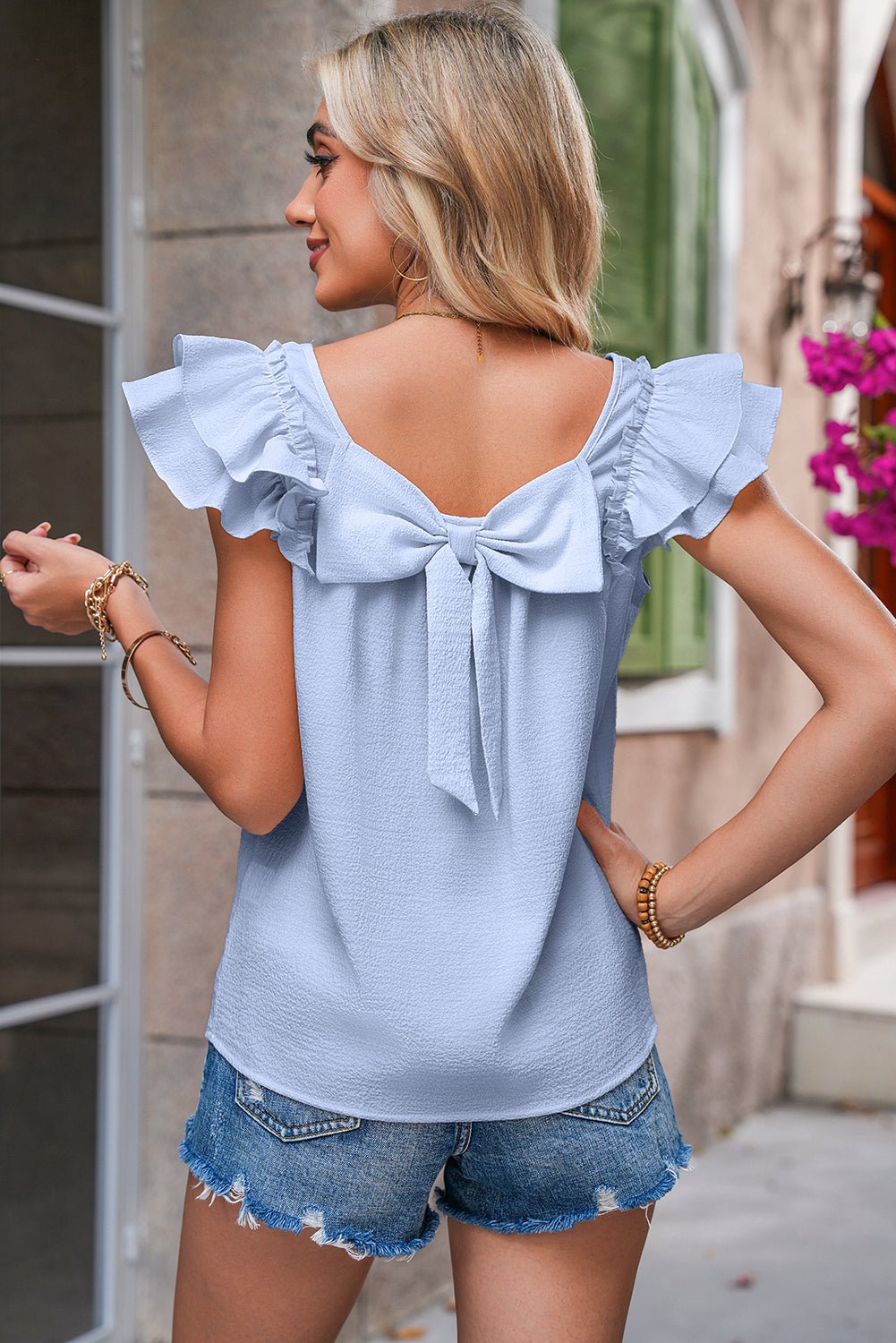 Gossamer Textured Bow Blouse - authentic country clothing from Working Bull