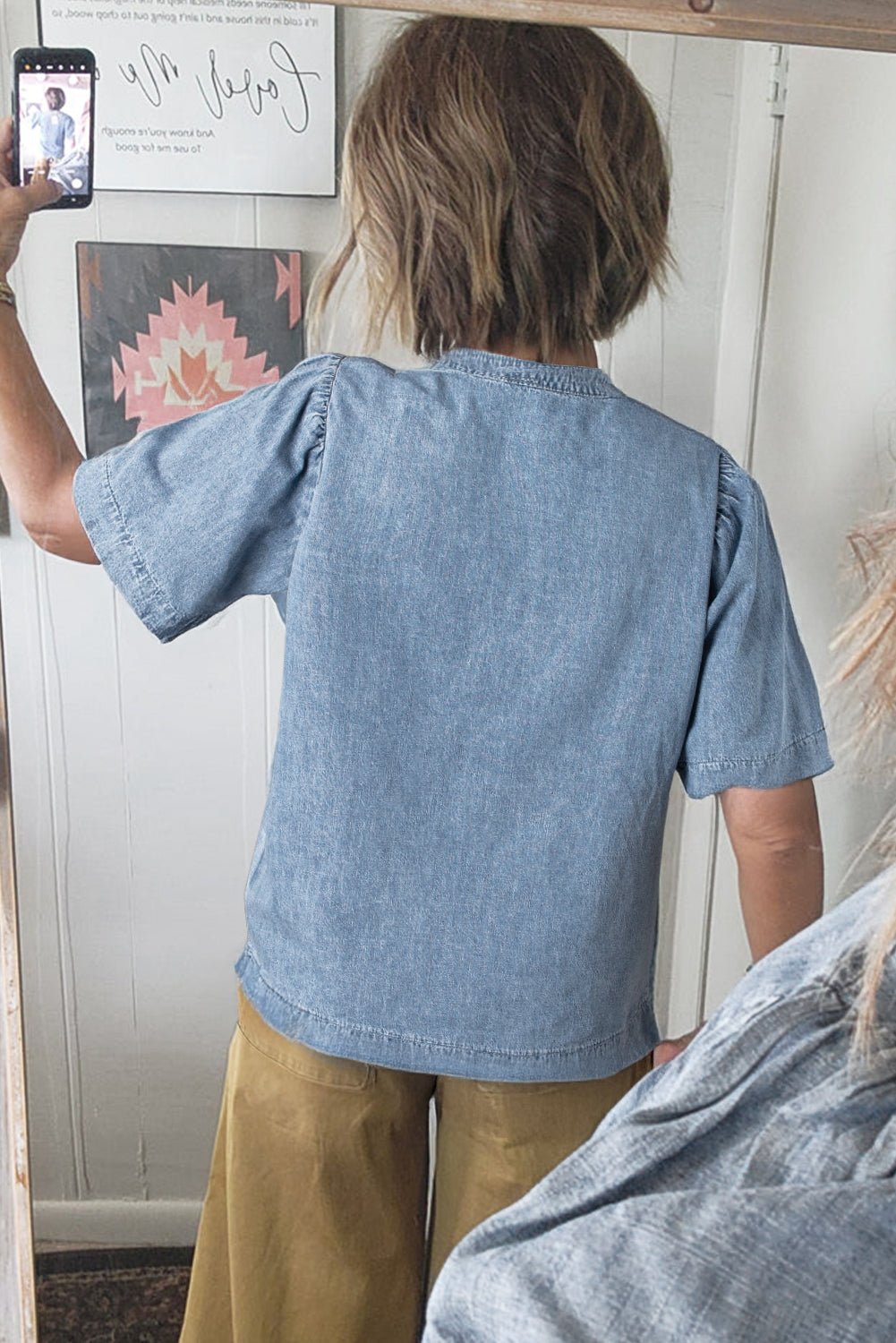 Myosotis Denim Top - authentic country fashion from Working Bull